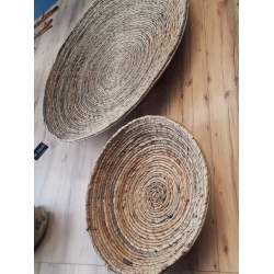 Talerz BOHO trawa morska naturalny Dekoracja Ozdoba wisząca 40cm